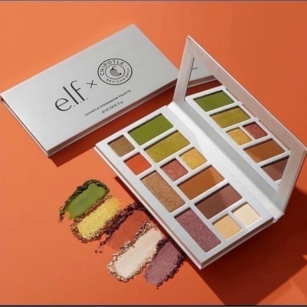 ELF X CHIPOTLE eyeshadow limted edition palette